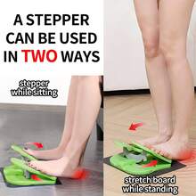 1pc Foot Stepper Exercise Machine, Stepper Trainer For Fitness Stovepipe, Folding Pedal Cross Trainer For Seniors, Portable Leg Pedal Machine, Under Desk Foot Pedal Exerciser, Mini Multifunctional Foldable Fitness Equipment, Household Stairs Mute Treadmill, For Leg Muscles Relieves Varicose Veins Physical Therapy, For Office Home Gym Pilates Yoga - Multicolor - View 3
