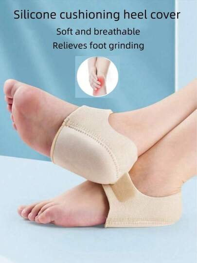 1 par de almohadillas para talones antidesgaste, cubiertas para talones acolchadas de silicona antidolor y antirresquebrajamiento, protectores de talón para zapatos deportivos y casuales de mujeres y hombres, zapatillas, aislamiento, San Valentín, cachorros, carnaval, decoraciones de fiesta, zapatos, selecciones de primavera y verano, regalos para damas de honor, habitación, decoración de dormitorio, playa, viaje, para hombres, para mujeres, vacaciones, cosas lindas