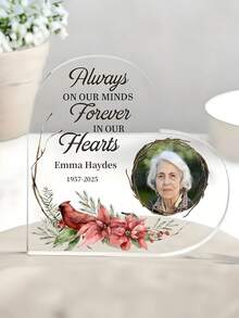 Custom Photo Your Wings Were Ready But My Heart Was Not - Memorial Personalized Custom Acrylic Plaque - Sympathy Gift For Family Members-18styles, Personalized Memorial Plaque - Sympathy Gift - Bereavement Gifts For Loss Of Loved One - Multicolor - View 9