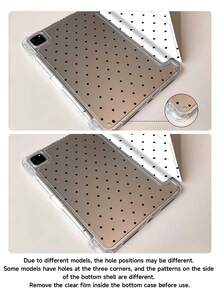 Black Dots Pattern Tablet Case Compatible With IPad 9.7/10.2/10.5/10.9/12.9/Pro 11, 10th Generation, Compatible With Samsung Galaxy Tab S6 Lite 10.4-Inch, Compatible With IPad (A16) 11 Inch 11th Generation 2025, Kindle (11th Generation-2024 Release), Soft Fall Protection, Smart Stand/Auto Wake/Sleep,3-In-1 Foldable Y Stand Tablet Cover – Write, Watch, Create - Multicolor - View 7