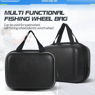 Spinning Reel Case Cover PU Fishing Bag M L Shockproof Waterproof Fishing Tackle Storage Case For 1 Or 2 Fishing Reel