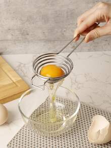 1pc Stainless Steel Egg Divider - Bạc - Xem 9