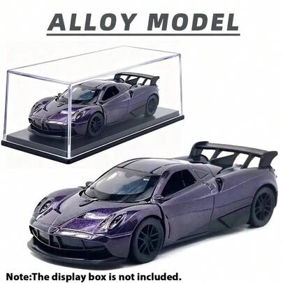 1:36 Escala Modelo de Coche Deportivo de Aleación con Puertas y Capó Abribles, Regalo Coleccionable para Jóvenes