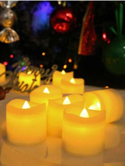 24 شمعة مع مفتاح، تعمل بالبطارية، باللون الأزرق والأخضر، نوع إطفاء الشمعة، مناسبة للأعراس وديكور المنزل وزينة عيد الميلاد. ضوء دافئ. شموع إلكترونية LED. إضاءة. إضاءة ديكور المنزل والحفلات الزفاف، ديكور عطلات خارجي، أجهزة إضاءة خارجية.