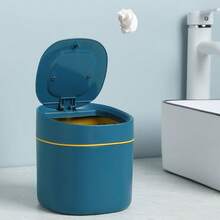 Thùng rác để bàn có nắp, giỏ đựng giấy gia dụng và văn phòng - Nhiều màu - Xem 6