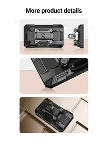 XUDA 2025 新款 5 英寸摩托车显示屏，支持无线 CarPlay 和 Android Auto，便携式行车记录仪，IPX67 防水 - 黑 - 查看 4