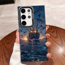 Funda de Teléfono Exclusiva para 25ULTRA, S24PLUS, S23FE, S21PRO, S22, S20+, A03S, A05S, A14, A31, A53, A34, A10, A04E, M04, A33, A35, A55, A72, A71, A70, A22, A16, A06, A20S, A54, a prueba de polvo,  de moda, colorido, plateado, IMD - Colores mixtos - Ver 2