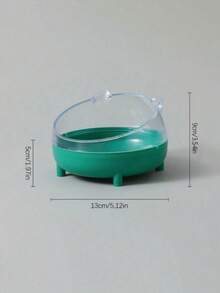 1 pieza de baño y aseo para hámsters con base clara y ventana visible que incluye alfombrilla antideslizante, diseño antivuelco y antifugas; adecuado para bañeras y áreas de inodoro fijas para varios hámsters como Pudding, Tri-Lines, Milk Tea, Silver Fox y Golden Sable; también puede servir como un tazón de alimentación para animales pequeños de hasta 15 libras, como conejos y gatitos.