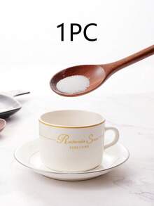 8PCS Wooden Spoons For Eating, 9.2inch/23.5cm Wooden Serving Spoons, Wooden Spoons For Cooking, Mixing, Stirring & Tasting, Elegant Long Handle Spoons For Soup, Coffee & Dessert