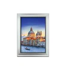 1個歐式復古相框(附相紙)供掛牆/擺放於桌上,非常適合用於家居、臥室、餐廳、客廳裝飾 - 銀色 - 查看 12