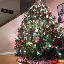 Luces de Navidad de cadena conectables rojas y blancas, 2 paquetes con un total de 164 pies y 400 LED, luces de árbol de Navidad con 8 modos para uso interior/exterior, luces de cadena para decoraciones navideñas - Rojo y blanco - Ver 8