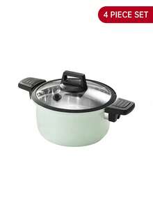2-10pcs Anti-Scald Non-Stick Pan Aluminum Pot Die Casting Cover Multi-Purpose Kitchen Set,Suitable For Home Kitchen Cooking Pot And Frying Pan,Be Applicable To Gas And Electromagnetic Stove - Multicolor - View 10