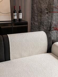 1 chiếc đệm sofa vải nhung màu trơn lãng mạn mùa cưới, họa tiết hoa bầu trời sao tối giản, chống trượt, chống trầy xước cho mèo, trang trí nhà cửa phù hợp cho sofa 1/2/3/4 chỗ ngồi, sử dụng được quanh năm. - Màu be - Xem 8