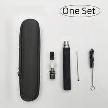 510 Thread Rosin Dispenser, Atomizer Pen For Short Circuit Detection Instrument, Including 510 Thread Battery, USB Charging Cable, A Set Of Glass Rosin Dispenser Kit. - Black - View 5