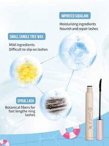 MISSLYN 防水睫毛膏，防汗，浓密纤长，持久显色，浓黑睫毛膏，防水防晕染，浓密卷翘，纯素无动物实验，适合女性和女孩，冬季必备，Y2K风格，生日礼物，最佳礼物，情人节礼物，派对必备，新年礼物，最佳颜色