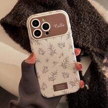 Ốp lưng thời trang màu trắng họa tiết hoa GUCADI 1 chiếc, màu đỏ mâm xôi, kẻ caro và hoa lá, tương thích với iPhone 15, 16 Pro Max, 11, 14, 12. Màu trắng phấn và bạc, quà tặng mùa xuân, sinh nhật. - Nhiều màu - Xem 5