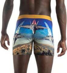 Calzoncillos Boxer de Buena Suerte Coches y Aviones - AZUL - Ver 3