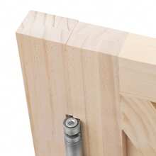 Wooden Partition Door, Auto Close Partition Doors, Partition Door With Hinges For Installation In Staircase Entrances, Cafes, Bars - Wood Color - View 11