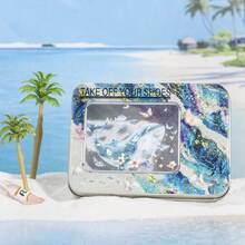 Tomato-jam Girl 1卷 78.74英寸（200厘米）彩色水彩晕染波浪形图案金色印章贴纸，卷装，可用于剪贴装饰、剪贴簿DIY拼贴卡片、手工相册艺术、手机壳、个性化日记本等，PET胶带 - 彩色 - 查看 9