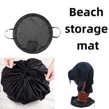 1个涤纶抽绳收纳袋，适用于户外运动、游泳、篮球等，便携防水，双肩背带，牛津布背包