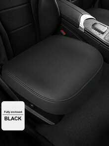 PU皮革座椅套，座椅保护套，汽车座椅垫，包裹式舒适汽车安全座椅套，适用于前排座椅，侧翻式开口，通用型汽车前排座椅套垫，包边设计，透气保护垫 - 彩色 - 查看 5