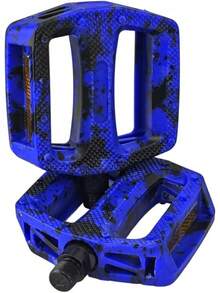 Bike Factory Par De Pedales para Bicicleta Urbana BMX Urban St Pro 2 Livianos Resistentes Ergonómicos con Eje Reforzado Antideslizantes De Alto Rendimiento para Calle Parque Competencia - AZUL - Ver 13