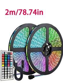 Dây đèn LED điều khiển từ xa 44 phím, màu sắc và tốc độ nhấp nháy linh hoạt, dễ dàng lắp đặt DIY cho phòng ngủ, trần nhà, không gian tiệc tùng, trang trí ngày lễ, quà tặng. - ánh sáng đầy màu sắc - Xem 18