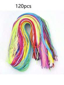 20/50/120pcs 39.37 Inch Colorful PVC Plastic Braiding Cord For DIY Handcraft
