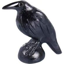 Natural Black Obsidian Raven Figurines2 Inch Healing Crystal Animal Statues Lucky Guardian Pocket Crow Figurines As Women S Gifts Raven Statues For Office Home Decor And Ornament. - màu đen - Xem 2