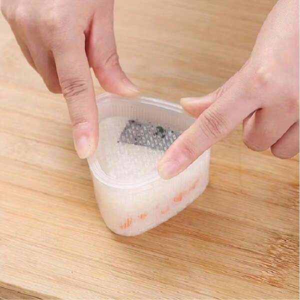 1/2 peças, Forma para Sushi, Forma Triangular para Fazer Sushi, Molde Criativo para Onigiri, Molde para Bolinho de Arroz, Marmita Portátil para Sushi e Bento para Uso Externo, Caixa de Almoço para Piquenique, Utensílios de Cozinha, Acessórios de Cozinha