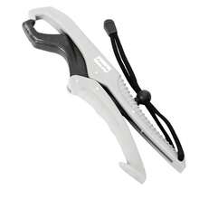 Fish Lip Gripper 6 Inch ABS White Plastic Lip Grip With Adjustable Rope Fishing Pliers Floating Controller Fishing Tools Tackles