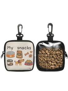 1/3pcs Dog Print Dog Treat Bag With Hook And Zipper - Pet Training Set, Puppy Pet Training Walking Bag, Polyester Material, Dog Training Accessories, Dog Training Supplies, Dog Training Gear, Dog Training Equipment, Dog Treat Pouch, Bichon Frise, Dog Outing Bag, Dog Treat Holder, Dog Training Bag, Dog Walking Bag, Dog Reward Sack, Dog Treat Case, Dog Training Reward, Dog Training Pouch, Dog Accessories - Multicolor - View 9
