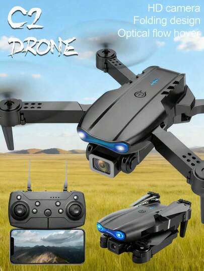 Aerial Photography, Remote Control Aircraft, Quadcopter Drone, HD, Dual Camera, One-Key Start, Gravity Sensor, 360° Rotation, Random Color Accessories, Gift