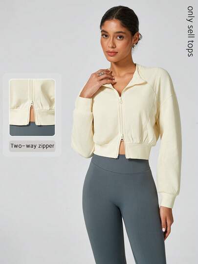 NcmRyu 1pc Women's Fashion Running Training Fitness Cycling Outdoor Sports Jacket