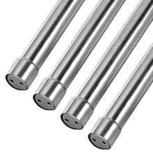 70-120cm/87cm-160cm Extendable Stainless Steel Wardrobe Rail, Adjustable Clothes Rail Pole With End Sockets - 87-160CM - View 2