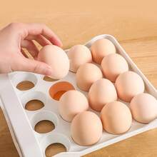 2-Tier Drawer-Style Egg Storage Container, Clear PVC Refrigerator Egg Organizer, Stackable Double-Layer Egg Holder For Fridge, Holds 32 Eggs, Keep Eggs Tidy & Fresh, Space-Saving Design For Kitchen Organization,Clear PVC Egg Storage Bin For Refrigerator, Pull-Out Design For Easy Access, 2-Tier Stackable Structure Stores Up To 32 Eggs, Perfect For Keeping Eggs Organized & Protected In Your Kitchen Premium 2-Tier Egg Storage Drawer, Clear PVC Fridge Egg Organizer With Double-Layer Stackable Design, Space-Saving Egg Holder For 32 Eggs, Ideal For Kitchen Organization & Freshness Preservation, Durable - White - View 7
