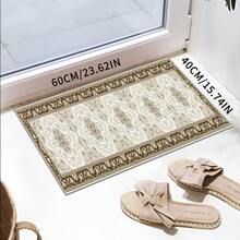 Tappeto passatoia lavabile in stile orientale, tappeto passatoia lungo blu per bagno, tappeto passatoia tradizionale a basso pelo e ampio per ingresso e corridoio, (Blu)