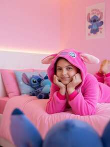 Lilo & Stitch Kigurumi Kids Stitch With Hood And Zipper Costume For Boy And Girl, Gift