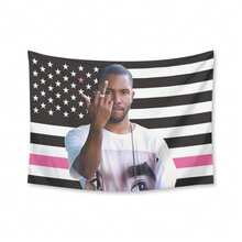 Frank Tapestry Ocean Pink America Flag Rap Wall Tapestry Blanket Funny Poster For College Dorm Decor Room Decoration Gift Merch - 粉色 - 查看 1