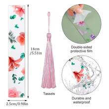 8 PCS Bookmarks Transparent Floral Bookmark Book Accessories Gifts For Teachers Friends Women  Lovers{Inchcolorinch:InchMulticolorinch} - 多色 - 查看 4