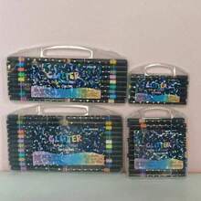 12/24/36/48/60 pezzi Pennarelli glitter, pennarelli con punta morbida singola, pennarelli a pennello per acquerelli, pennarelli glitter per cancelleria, pennarelli glitter disegnati a mano, pennarelli glitter con punta morbida spessa e effetto perlato non sbiadente, evidenziatori glitter (stili e colori assortiti) - Multicolore - Visualizzare 9