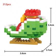 兼容小颗粒积木、圣诞系列积木、熊猫积木、动物积木、圣诞老人、圣诞雪人、圣诞树、圣诞麋鹿、圣诞苹果熊、圣诞企鹅、圣诞雪橇