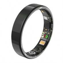 Lightweight & Comfortable Smart Ring, Gesture Sensing Remote Control, Slim Bezel Design, Support Multiple Sports Modes, Real-Time Activity Tracking, IP68 Waterproof, Camera Control, Unisex - Black - View 16