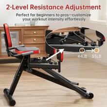 Premium Adjustable Resistance Hip Abductor Machine For Home Gym - Glute & Thigh Sculpting Equipment With Comfort Padding, Secure Straps & Adjustable Bands - Fit For Women & Men, Black - Black - View 4