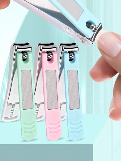 ANDVICTORY 1 st nagelklippare stänkskyddande nagelklippare sax tillbehör professionella manikyrverktyg trimmer för män kvinnor