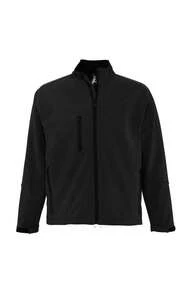 THEGEWA Men's 340gsm Softshell Thermal Jacket With Fleece Lining, Functional Design And Full Zip, 11 Colors Available, Perfect For Outdoor Use And Customization - Available S To 3XL - MARNAULA - Black - View 9