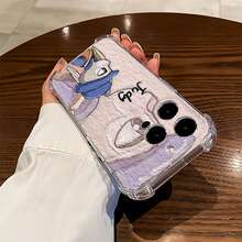 Funda para teléfono Judy Hop con un lindo diseño de personaje, se adapta perfectamente a tu , , OPPO,  17,  16,  16 ProMax,  15,  15 ProMax,  14,  13,  12 y  11 Pro, hecha de TPU y ofrece protección a prueba de golpes. Este es un gran regalo para familiares, amigos, niños, cumpleaños, Halloween, Navidad, novios, novias y San Valentín. - transparente - Ver 3