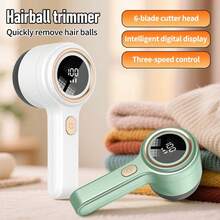 Novo removedor de fiapos portátil multifuncional aprimorado, remove penugem, coleta fiapos, remove bolinhas, disponível em várias cores, carregamento USB/Tipo C, bateria de lítio de 800 mAh, removedor de fiapos elétrico para tecidos, removedor de fiapos portátil, motor potente com display digital inteligente de LED, adequado para roupas, roupas de cama, tapetes, sofás e lavanderias! Presente perfeito para o Dia dos Namorados e Natal! - aparador de fiapos - Ver 8