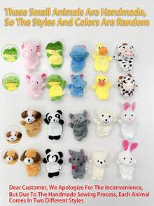 Mini Finger-Puppenset mit Tieren, kleine Cartoon-Tier-Fingerspielzeuge, Party-Geschenke für Veranstaltungen, Spielzeit, Schulen, Ostergeschenke, 1 Stück/5 Stück/10 Stück (Tierart zufällig), Schulbedarf Ratten-Handpuppe, Tier-Party, Bauchredner-Puppe