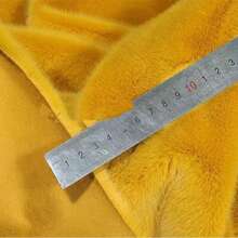 1pc Faux Fur Plush Fabric, DIY Warm Imitation Rabbit Fur Fabric For Clothing, Pet Supplies, Handcraft Materials - Black - View 7